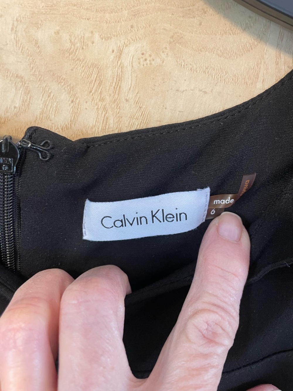 Calvin Klein Black Ruffled Layered Midi Dress - Picture 3 of 5
